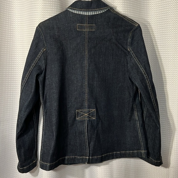 Eddie Bauer Outdoor Outfitter Button Down Denim Jean Jacket Size Petite Small - Picture 3 of 9